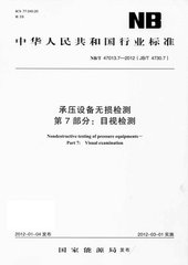 NB/T 47013.7-2012  承壓設備無損檢測 第7部分:目視檢測