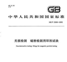 GB/T 23906-2009  無損檢測 磁粉檢測用環(huán)形試塊