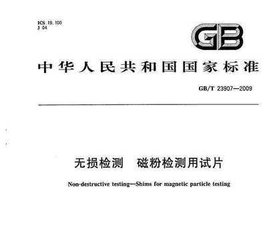 GB/T 23907-2009  無損檢測(cè) 磁粉檢測(cè)用試片