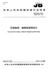 JB/T 6065-2004  無損檢測(cè) 磁粉檢測(cè)用試片