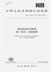 NB/T 47013.7-2011(JB/T 4730.7)  承壓設(shè)備無(wú)損檢測(cè) 第7部分：目視檢測(cè)