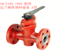 GB593-93 船用法蘭鑄鐵填料旋塞A
