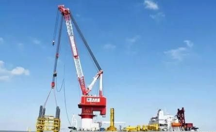 中天海洋工程圓滿完成華能江蘇大豐海上風電沉樁施工
